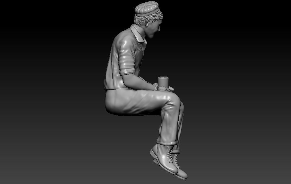 Construction Man and  Fire fighter Model 3D print model_16