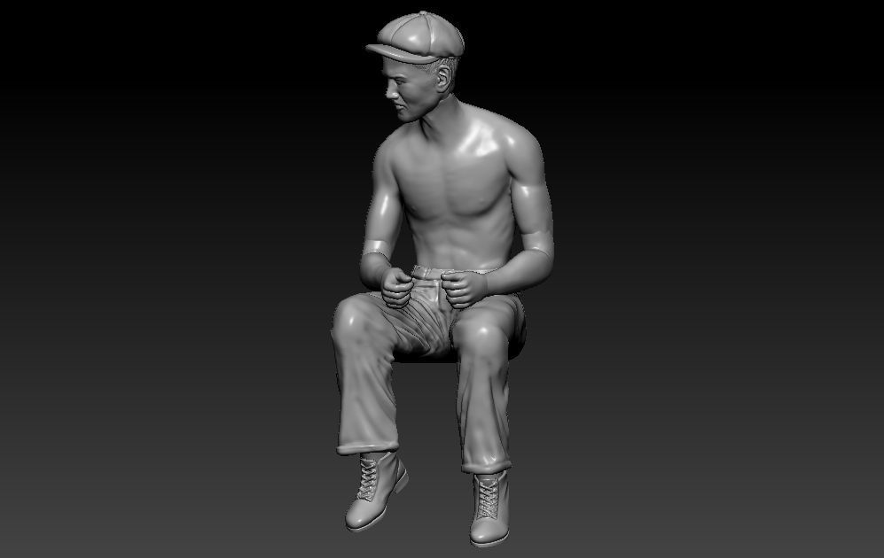 Construction Man and  Fire fighter Model 3D print model_17