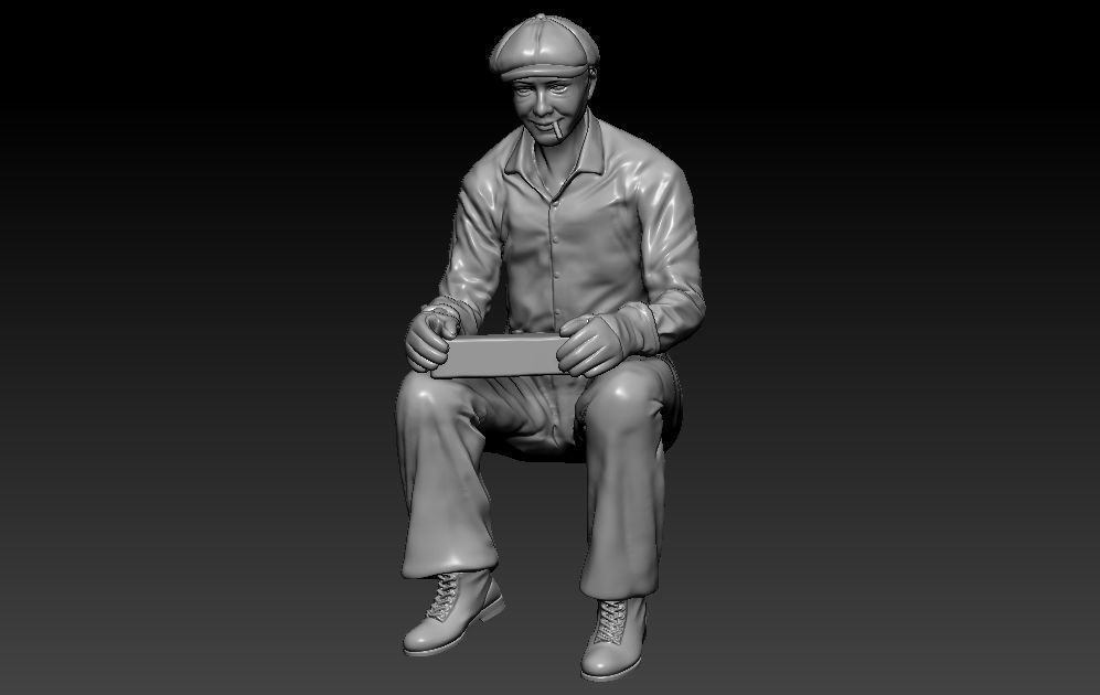 Construction Man and  Fire fighter Model 3D print model_21