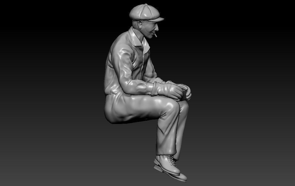 Construction Man and  Fire fighter Model 3D print model_24