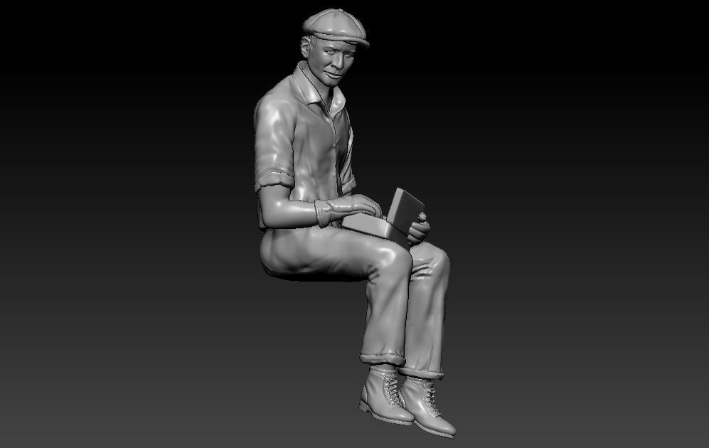 Construction Man and  Fire fighter Model 3D print model_31