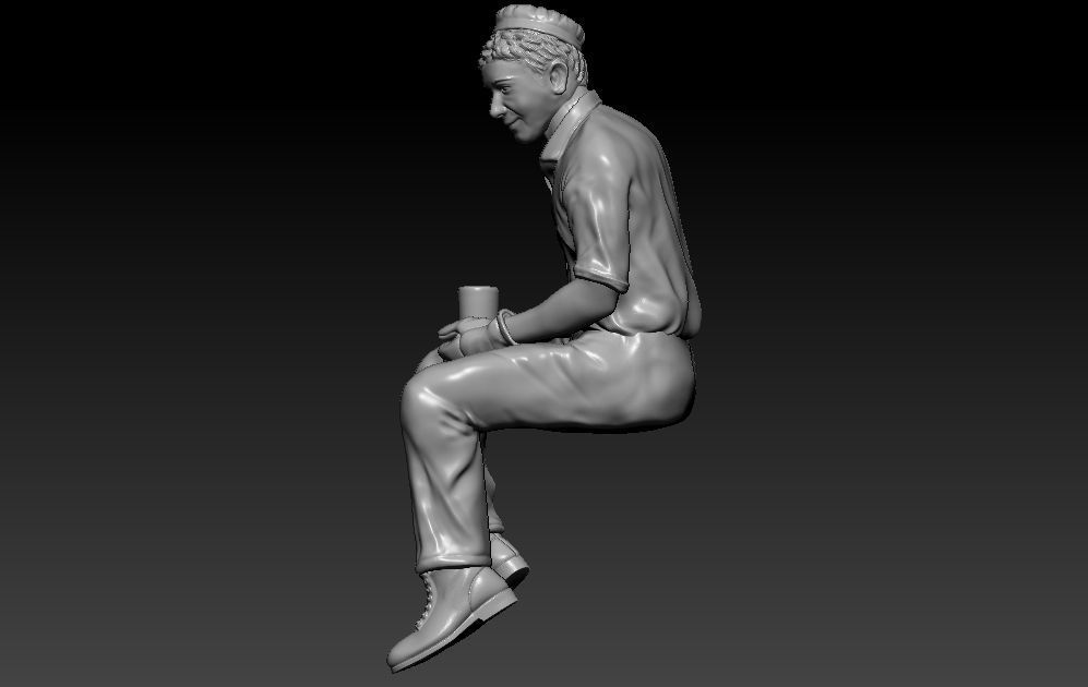 Construction Man and  Fire fighter Model 3D print model_14