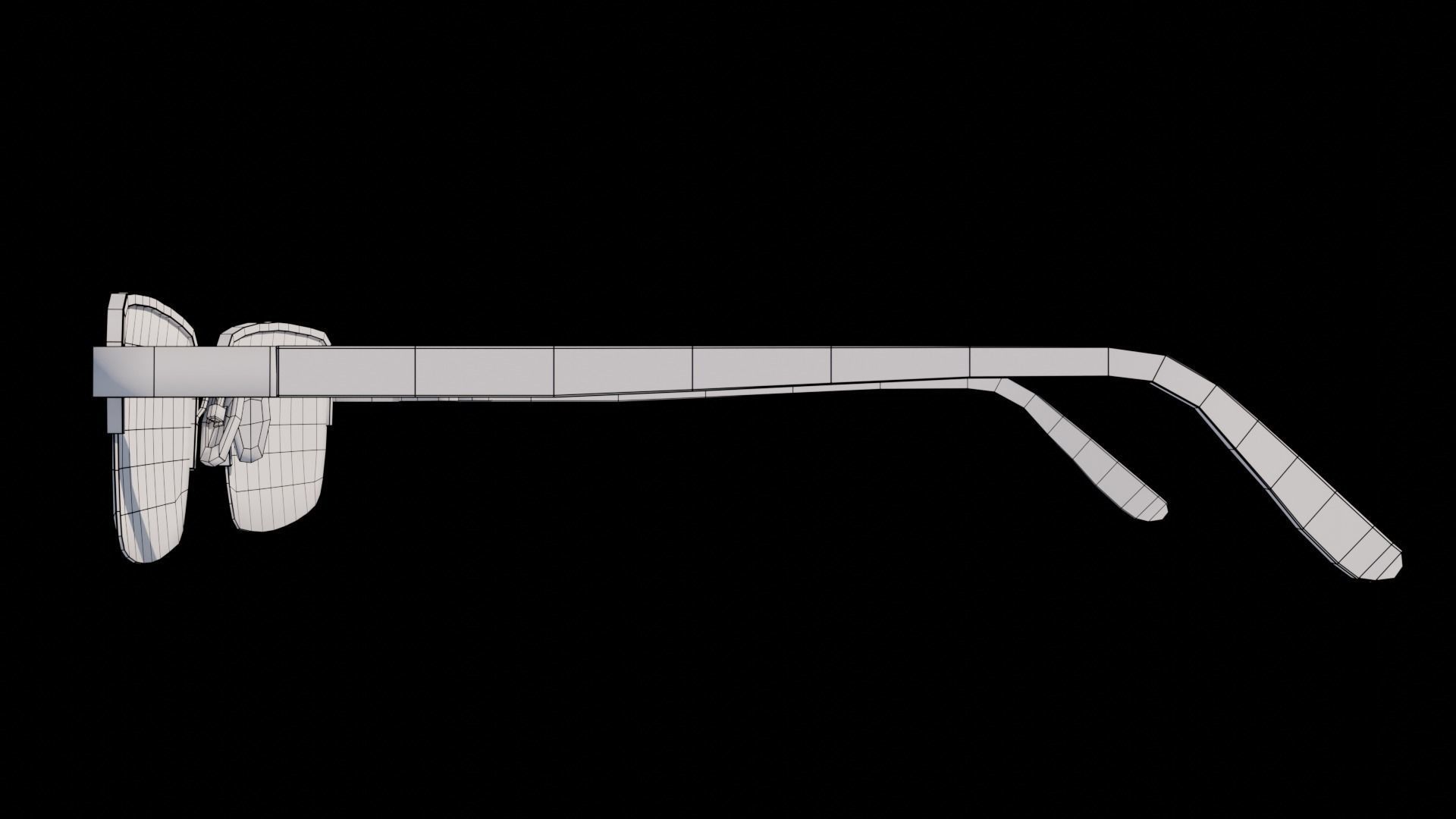 Normal eyeglass 3d model 3D model_7