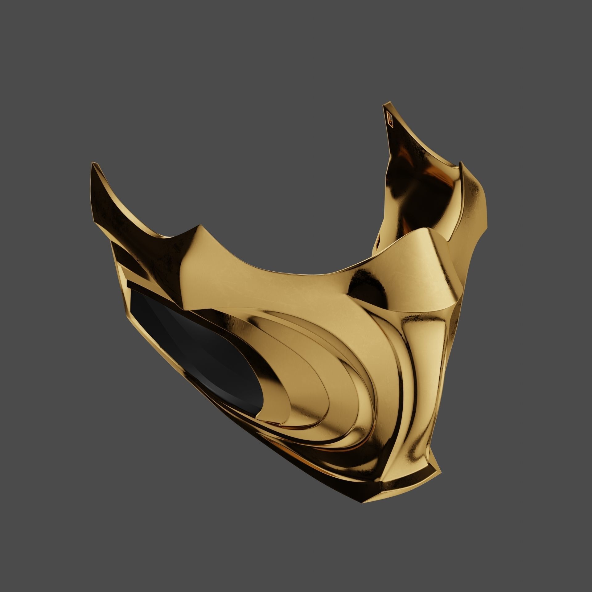 Mortal Kombat 1 - Scorpion Mask cosplay mask - props 3D print model_2