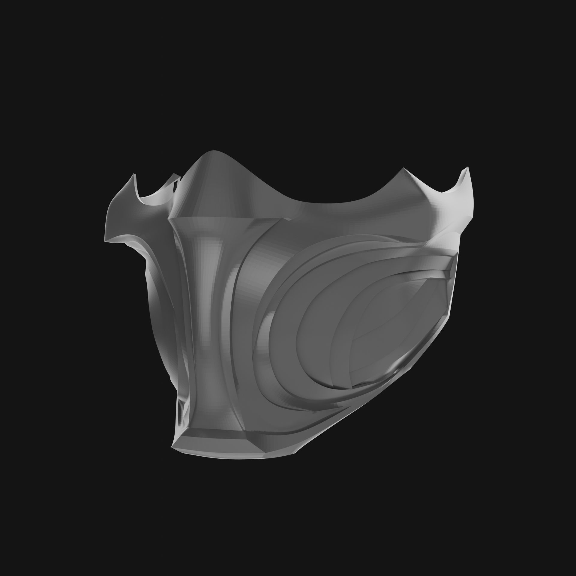 Mortal Kombat 1 - Scorpion Mask cosplay mask - props 3D print model_7