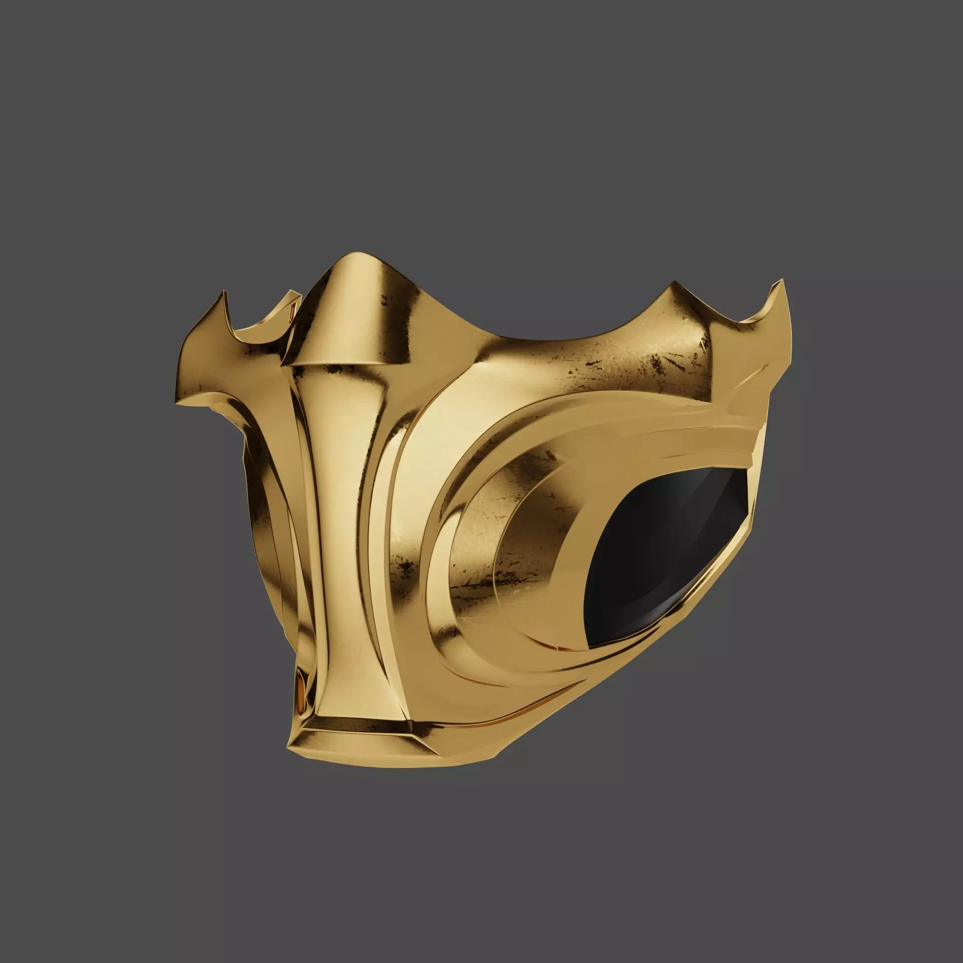 Mortal Kombat 1 - Scorpion Mask cosplay mask - props 3D print model_0
