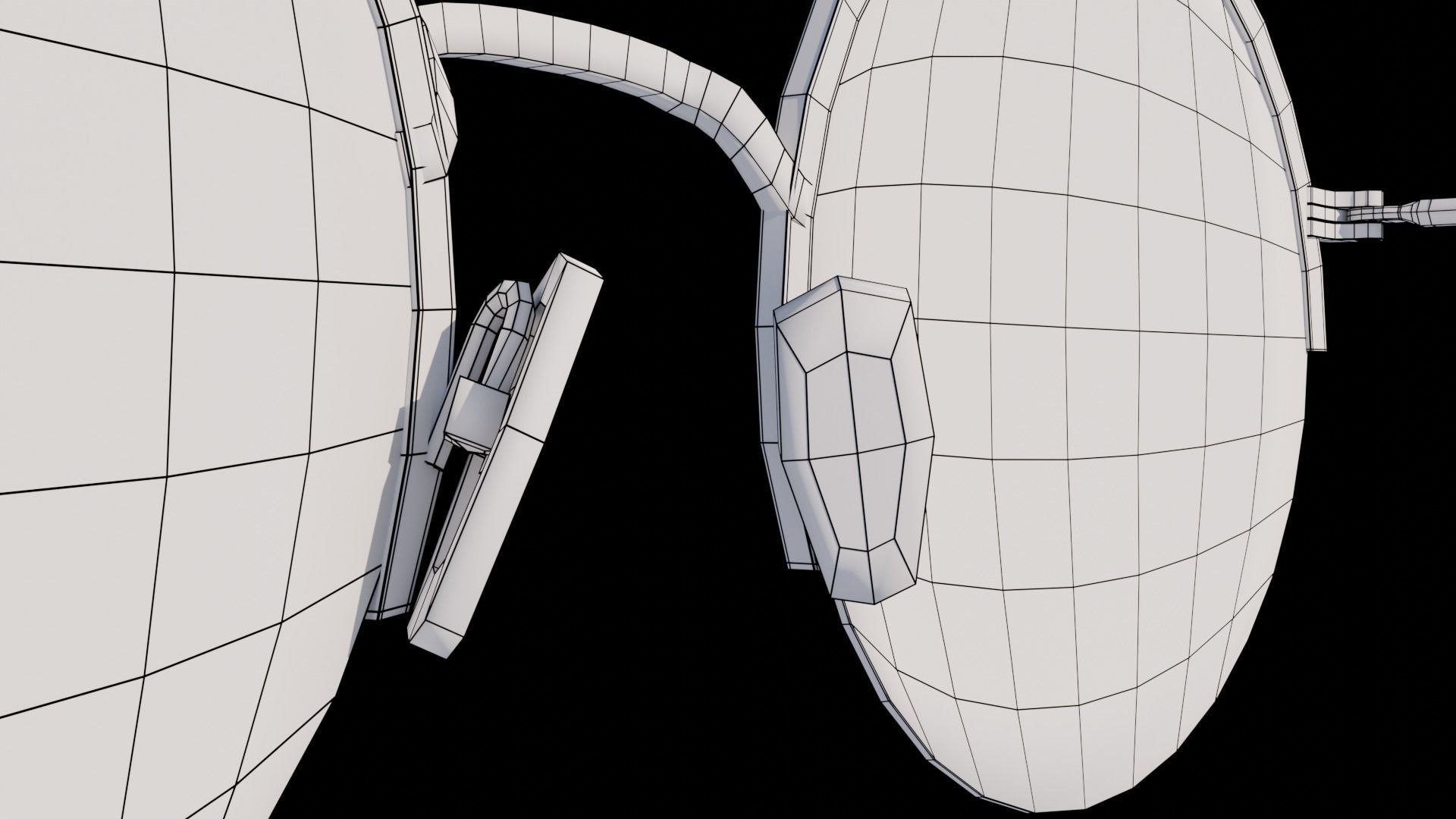 Round sunglass 3d model 3D model_9