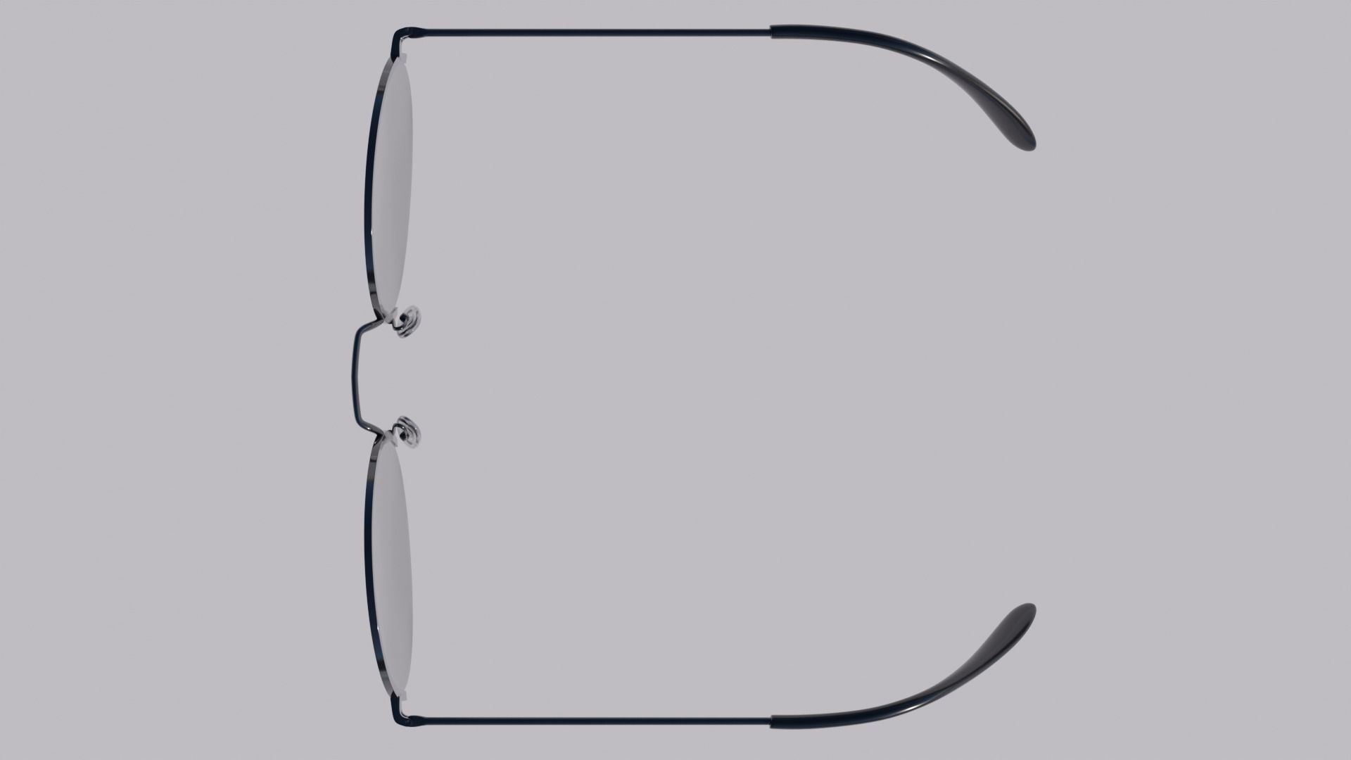 Round sunglass 3d model 3D model_2