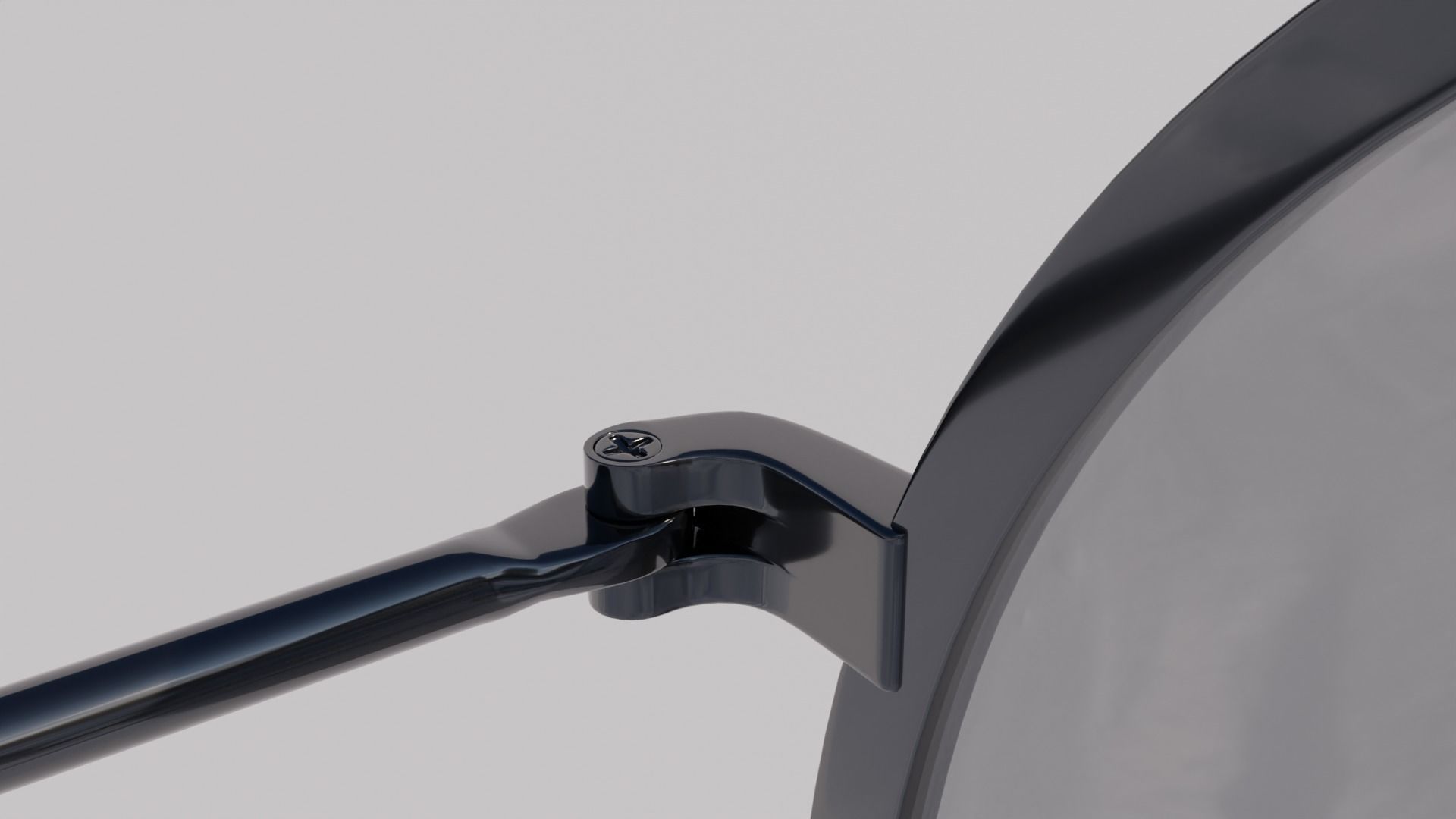 Round sunglass 3d model 3D model_6