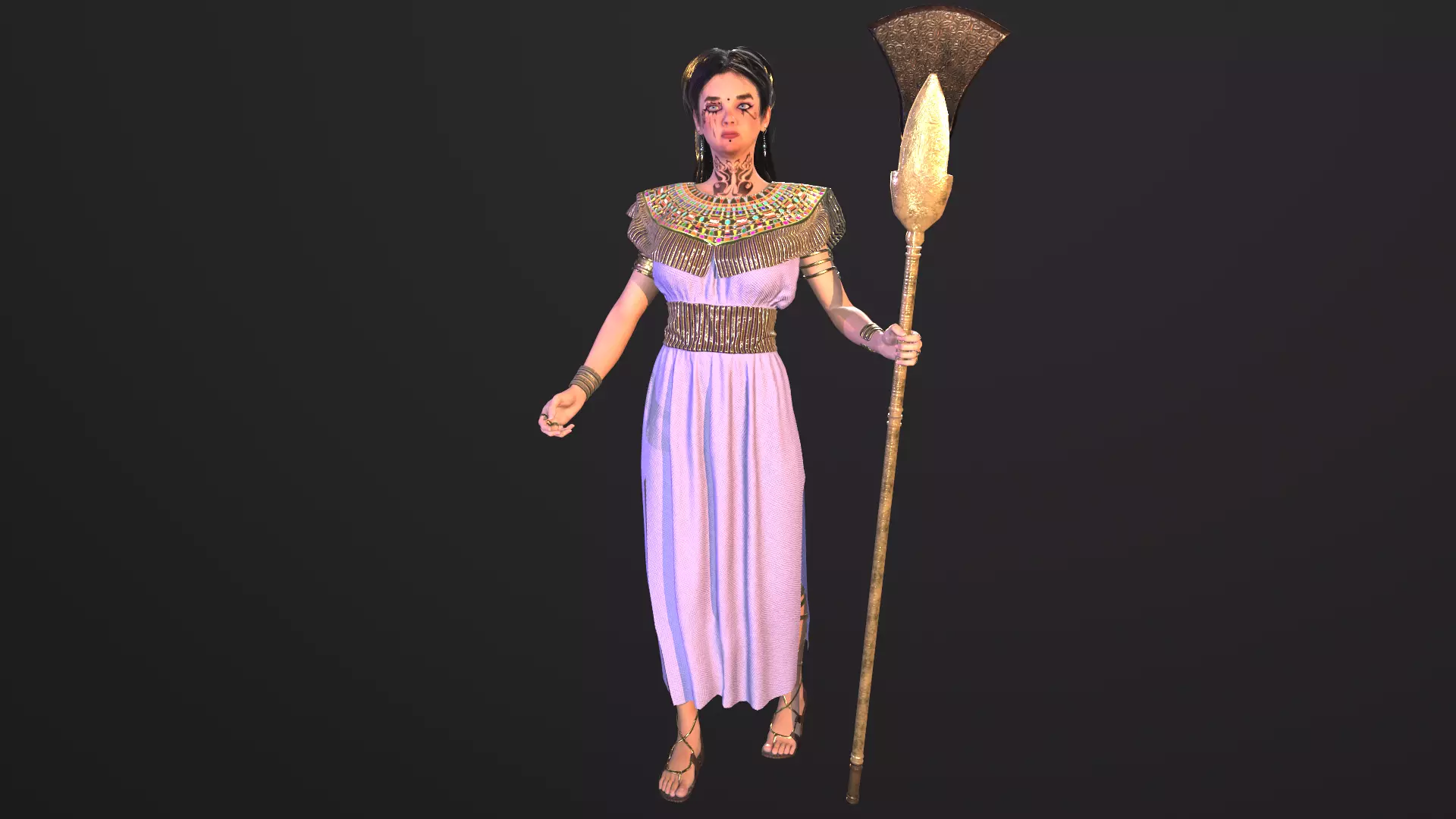 Egyptian Priestess Free 3D model