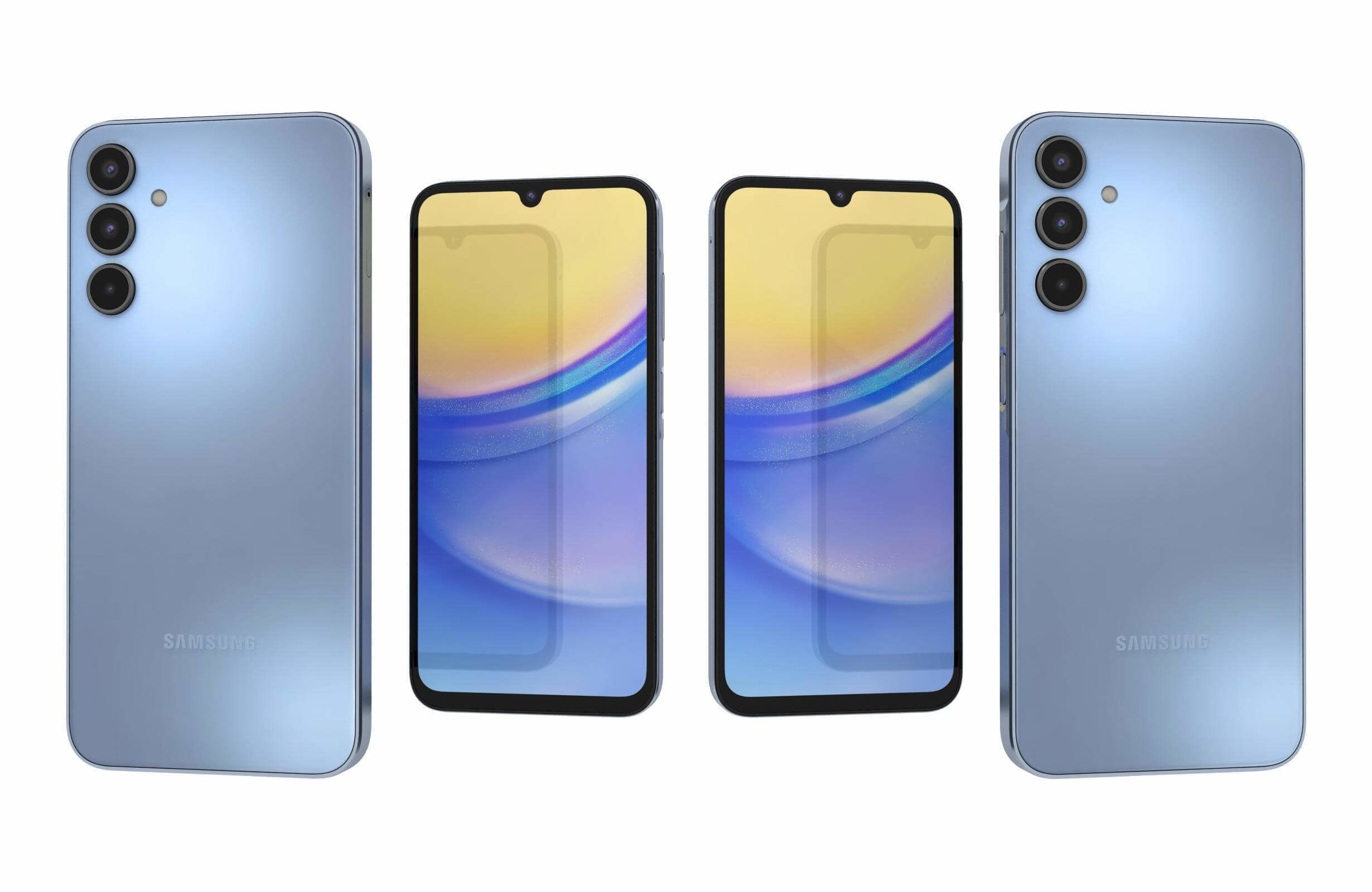 Samsung Galaxy A15 5G Magical Blue 3D model_3