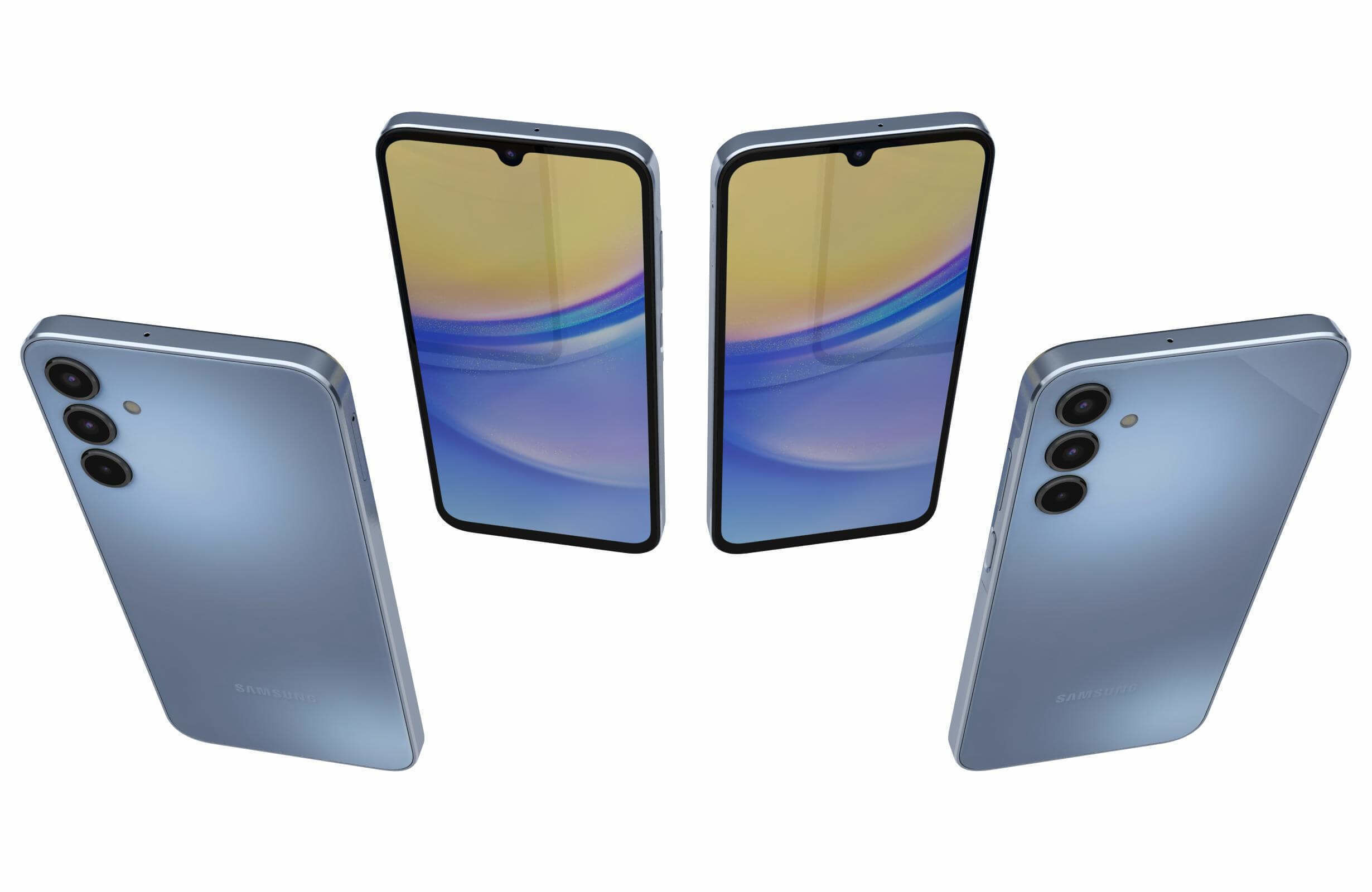 Samsung Galaxy A15 5G Magical Blue 3D model_4