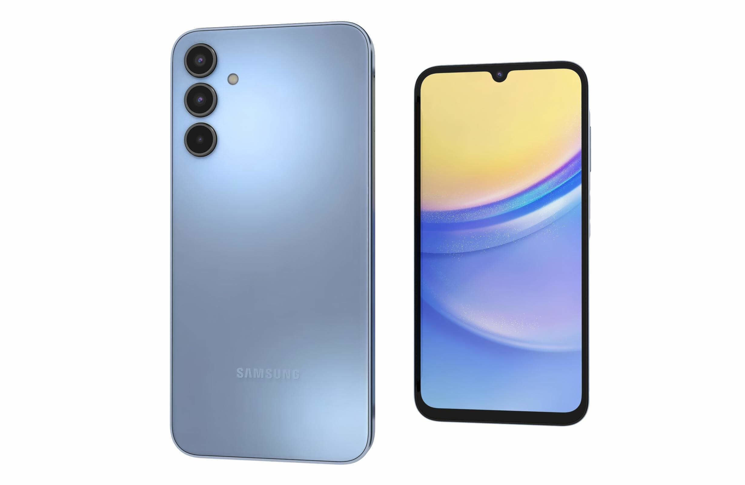 Samsung Galaxy A15 5G Magical Blue 3D model_7