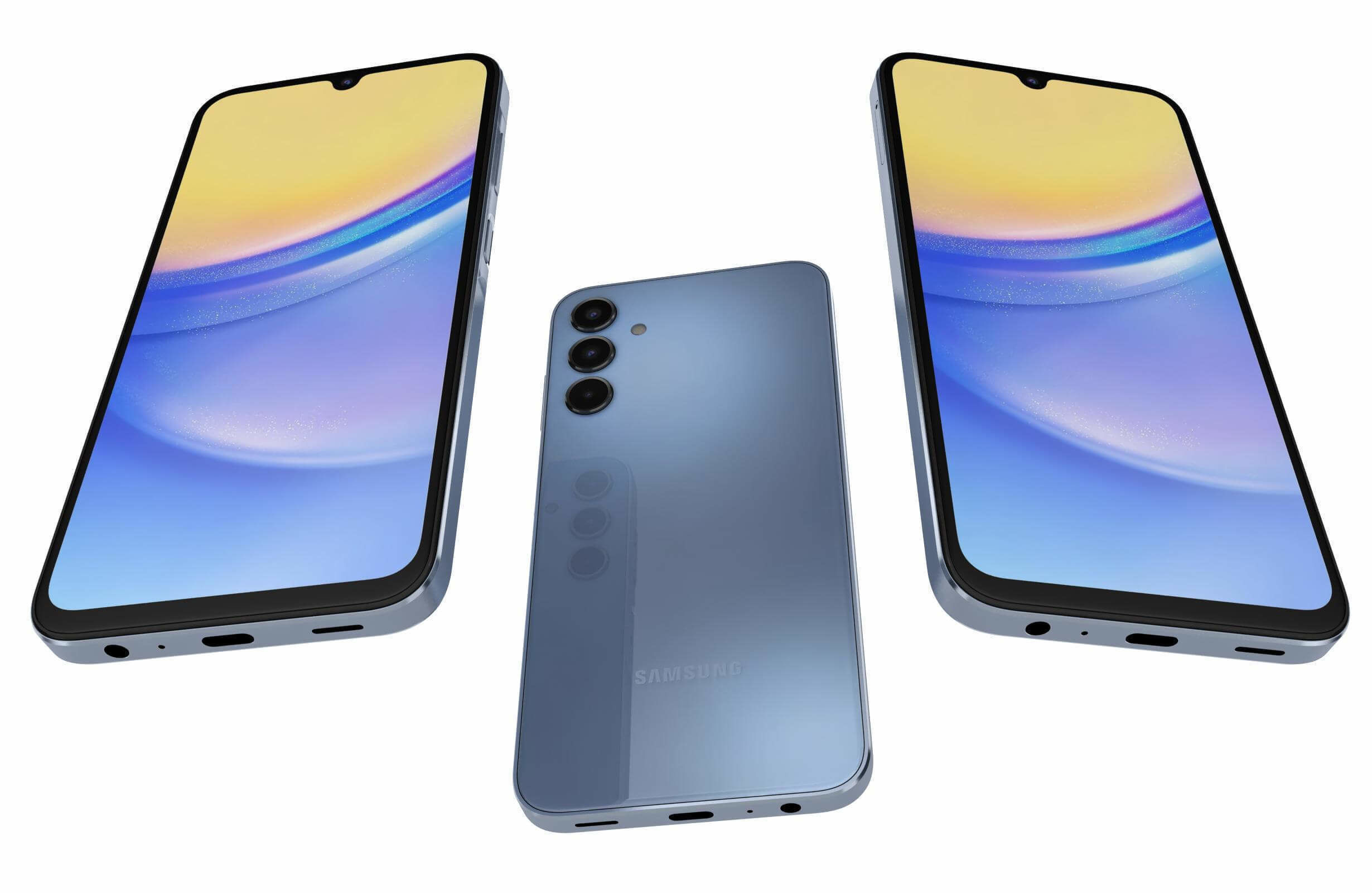 Samsung Galaxy A15 5G Magical Blue 3D model_2