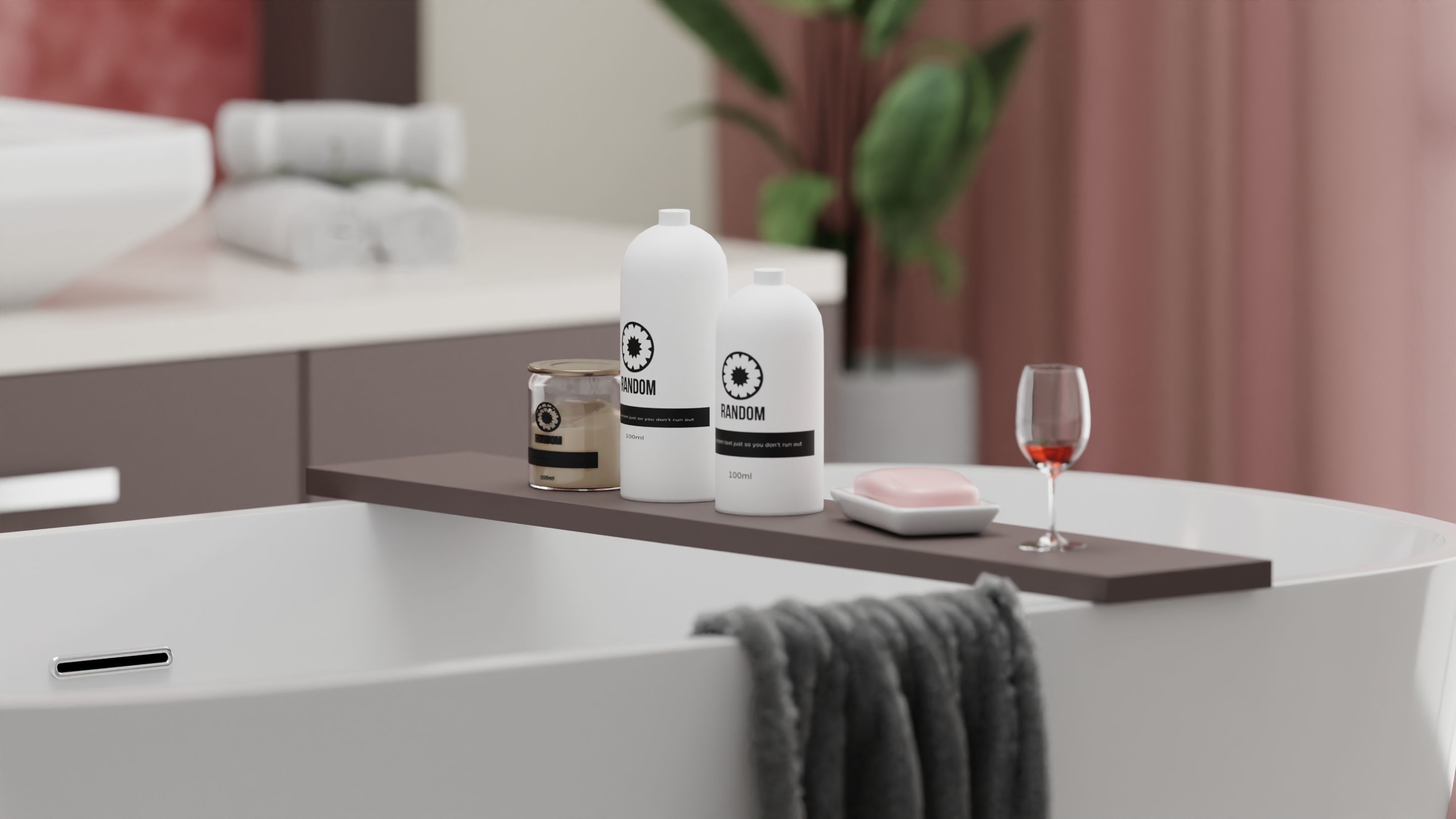 Bathroom interior design 3D model_1