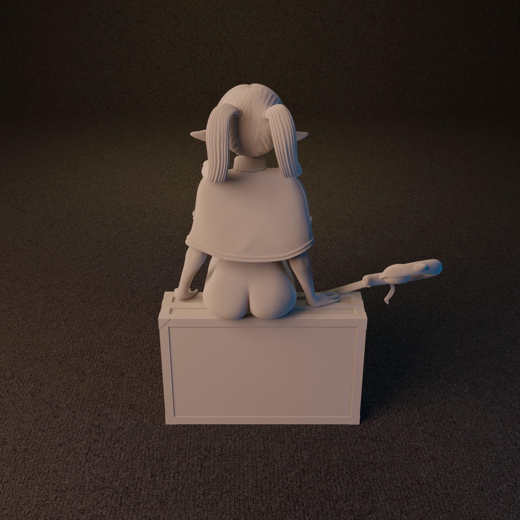Frieren from BeyoundJourneys end anime 3 versions 3D print model_24