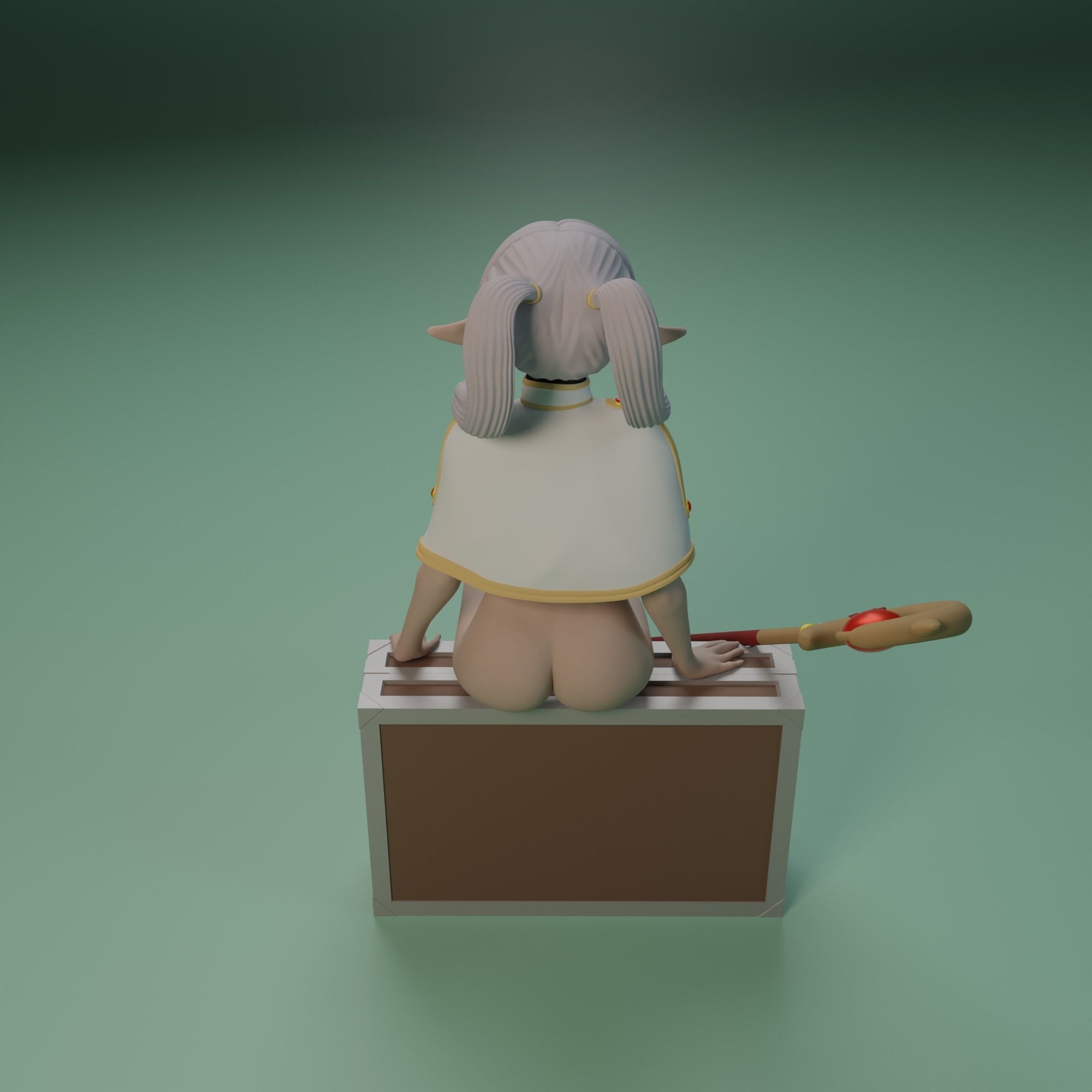 Frieren from BeyoundJourneys end anime 3 versions 3D print model_14