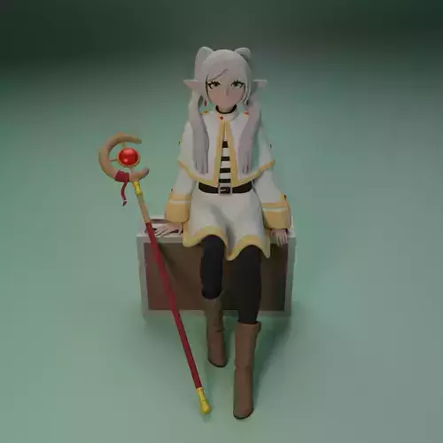 Frieren from BeyoundJourneys end anime 3 versions