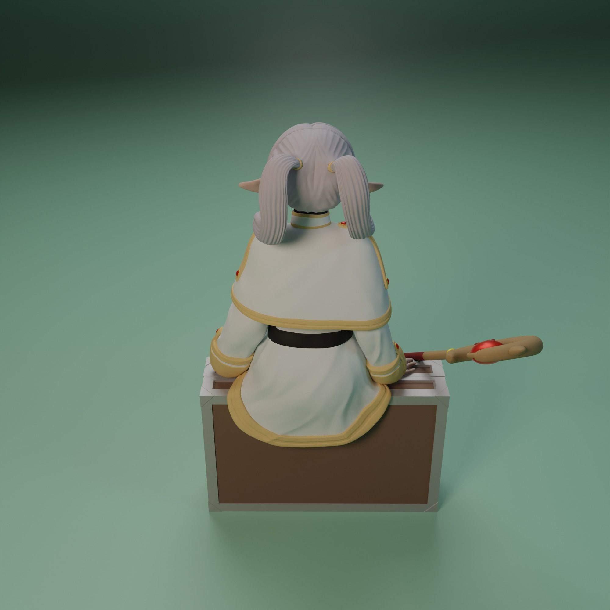 Frieren from BeyoundJourneys end anime 3 versions 3D print model_2