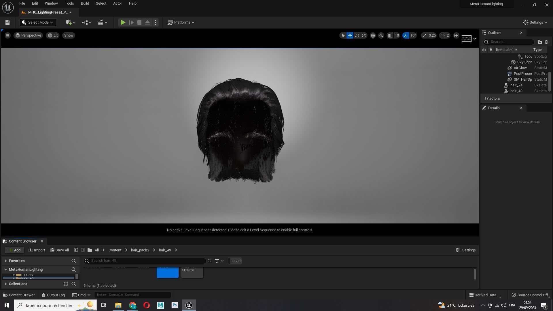 Chic Male Hairstyle Low-Poly Low-poly 3D model_14