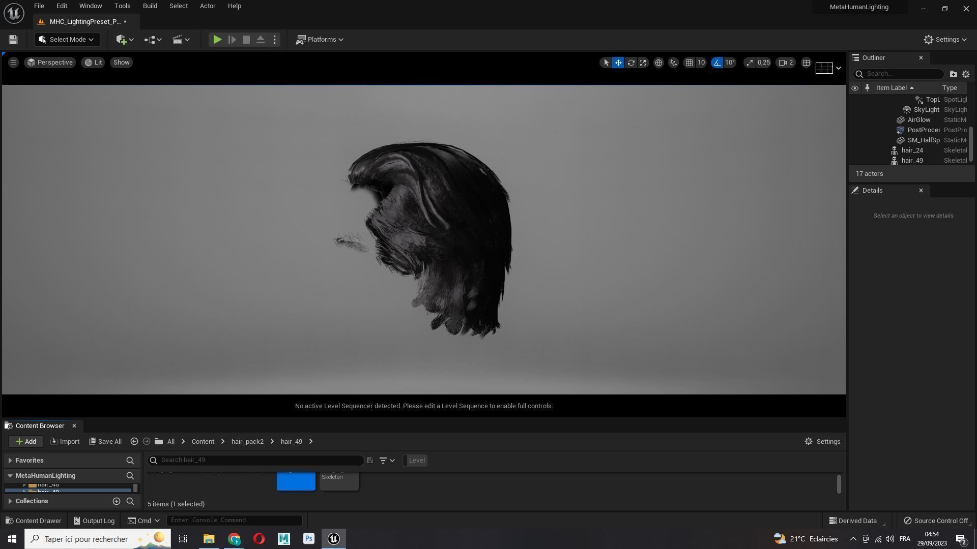 Chic Male Hairstyle Low-Poly Low-poly 3D model_15