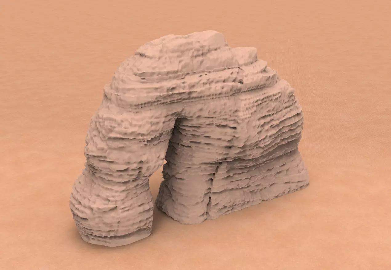 Saudi Arabia Elephant Rock KSA 3D print model_0