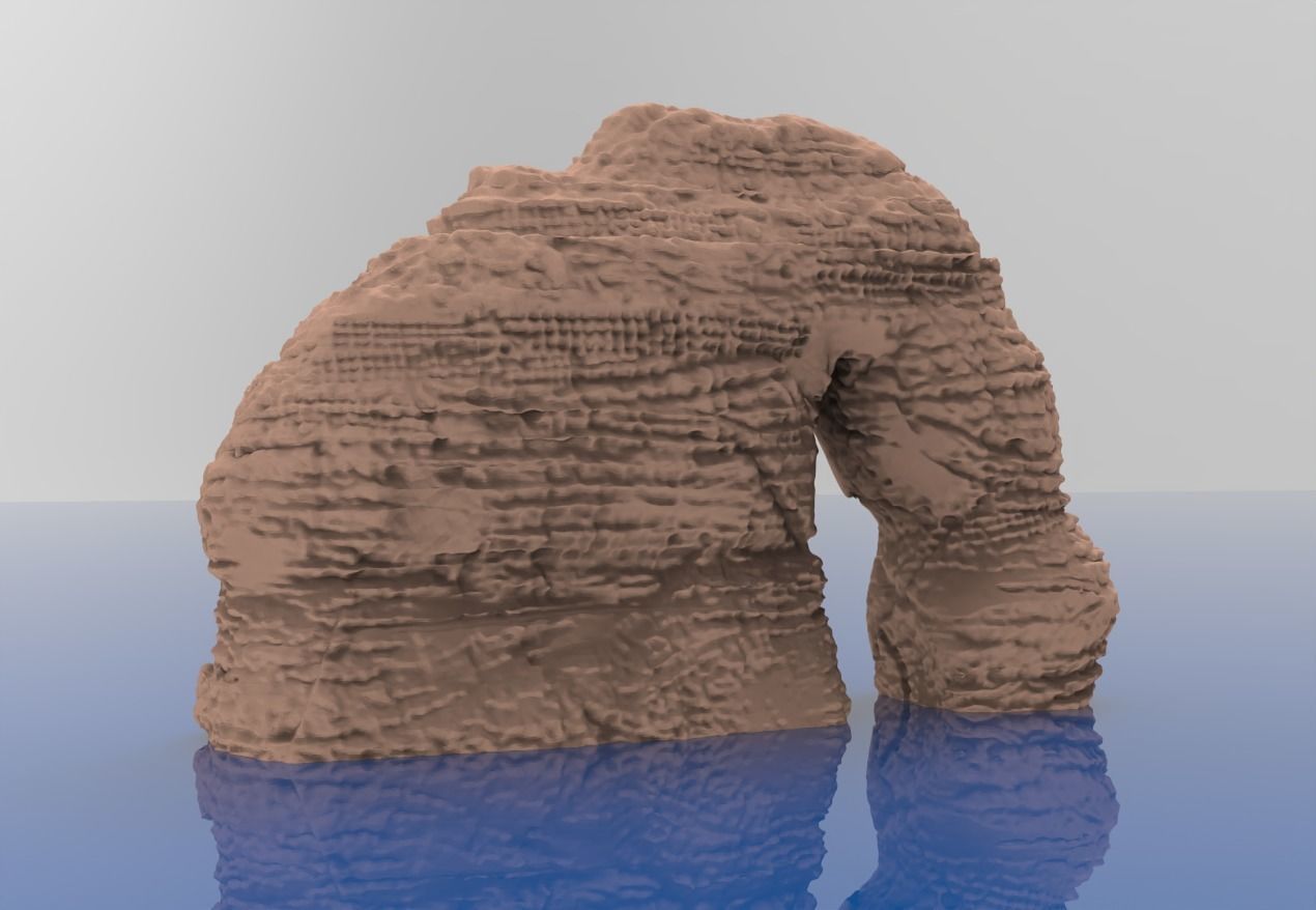 Saudi Arabia Elephant Rock KSA 3D print model_2