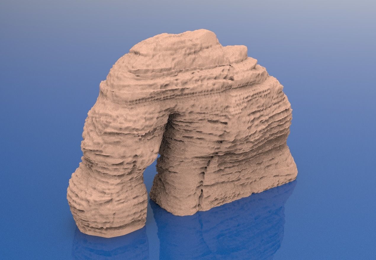 Saudi Arabia Elephant Rock KSA 3D print model_4