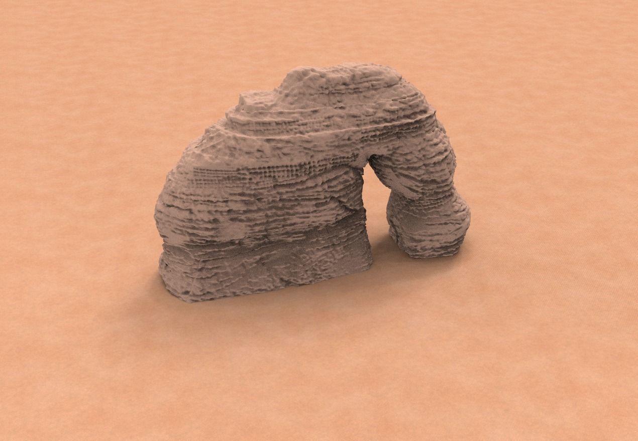 Saudi Arabia Elephant Rock KSA 3D print model_3