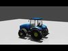 Low poly Trucktar useing for your game and animation 3D model Free low-poly 3D model_1
