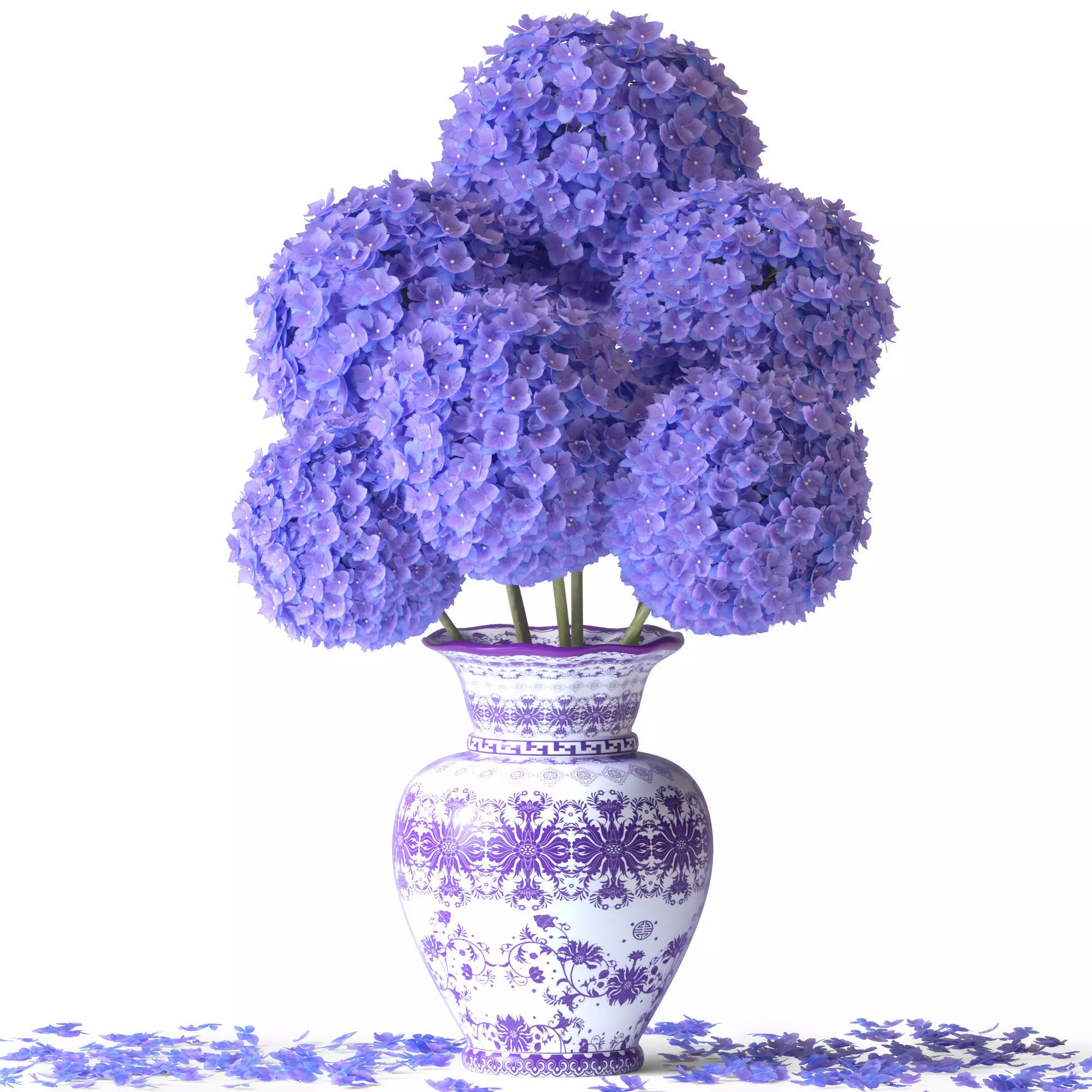 Hydrangea Bouquet Set -23 Free 3D model
