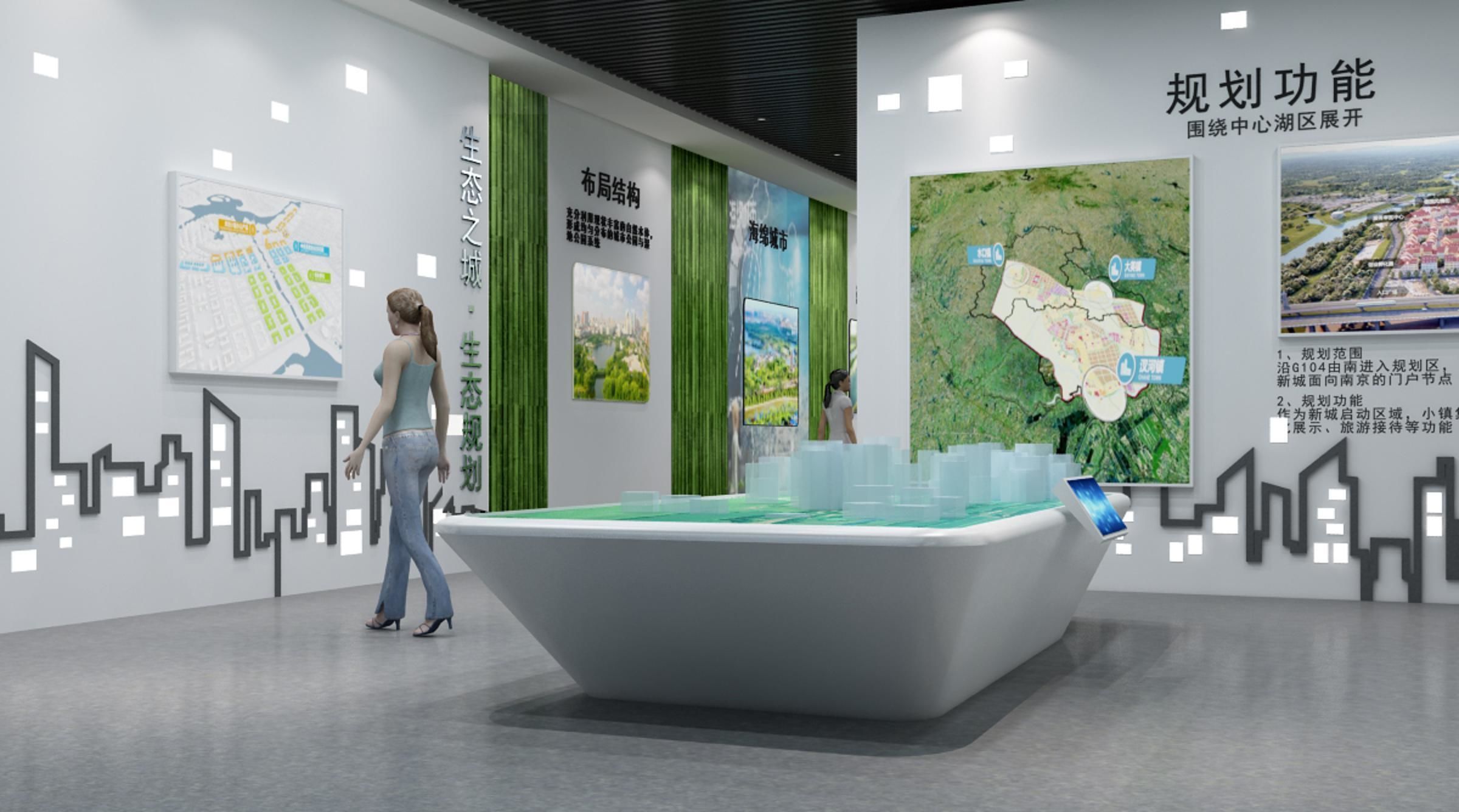 Hall Exhibition Industrial Modern of 3D model_4