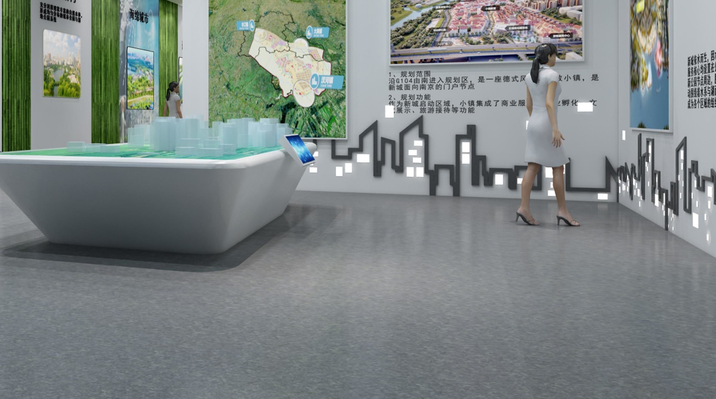 Hall Exhibition Industrial Modern of 3D model_5