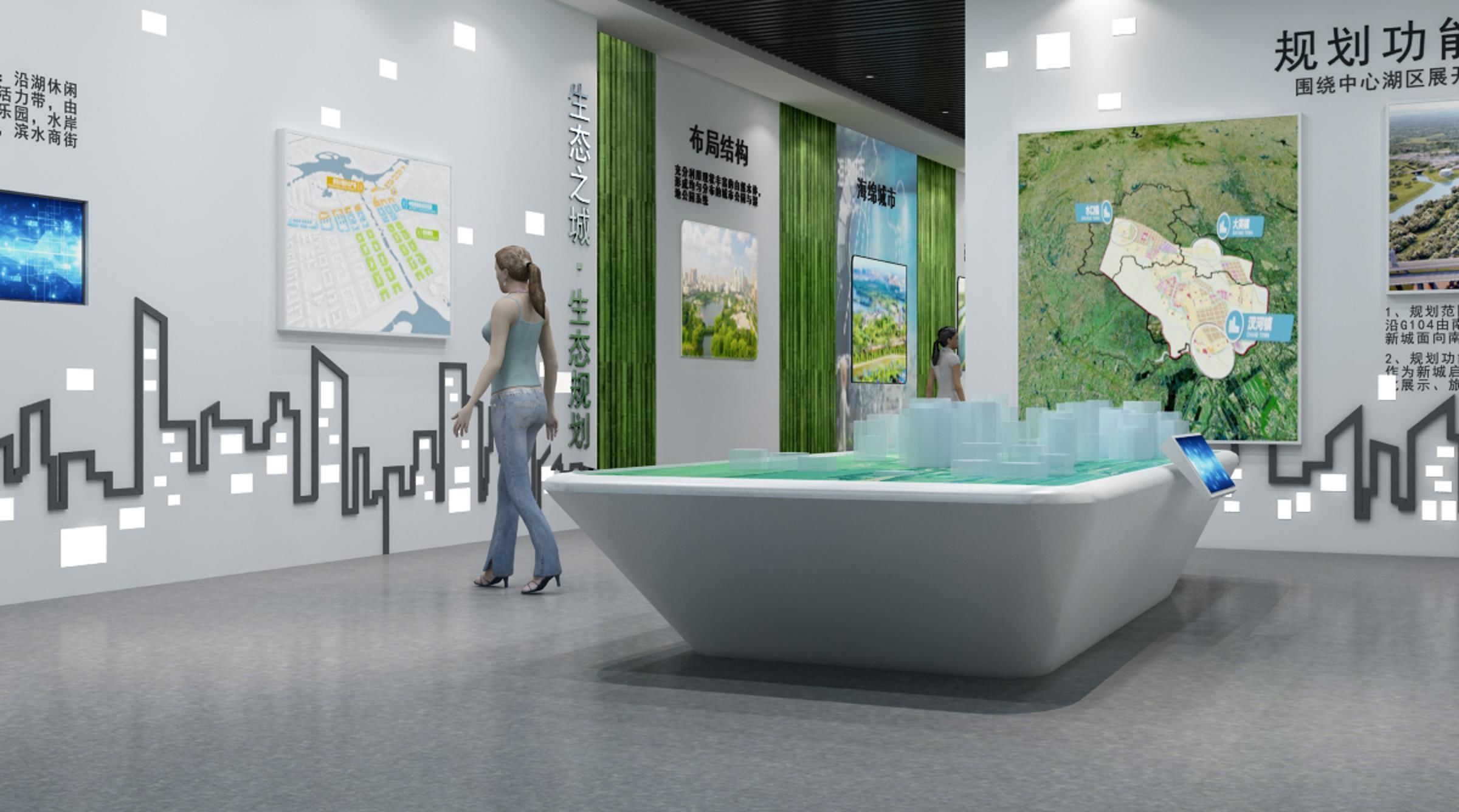 Hall Exhibition Industrial Modern of 3D model_2