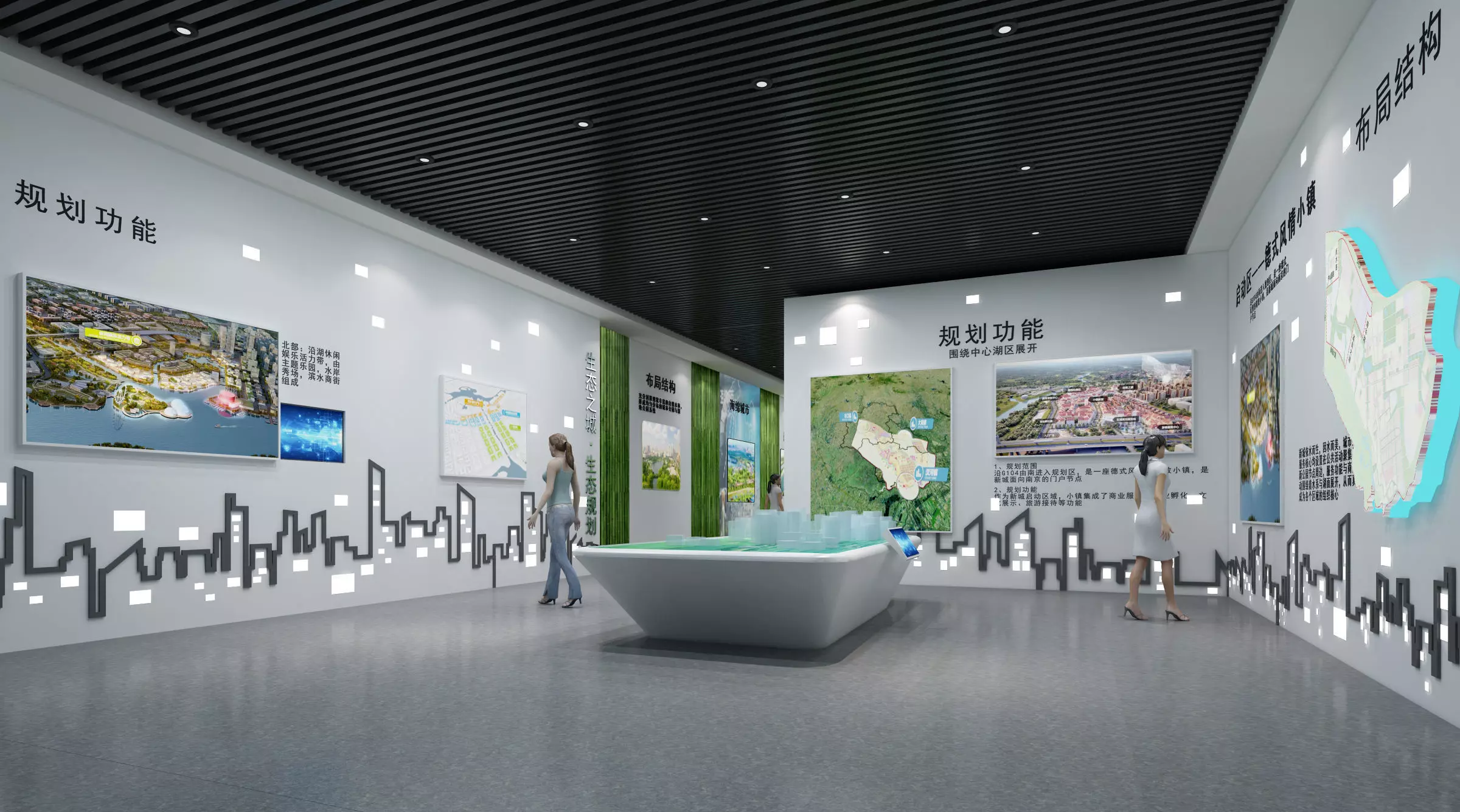 Hall Exhibition Industrial Modern of 3D model_0