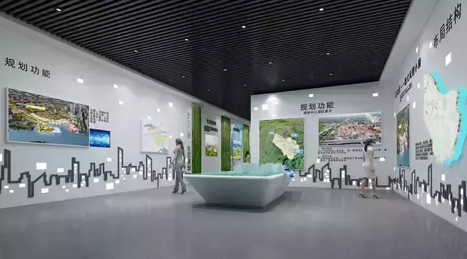 Hall Exhibition Industrial Modern of