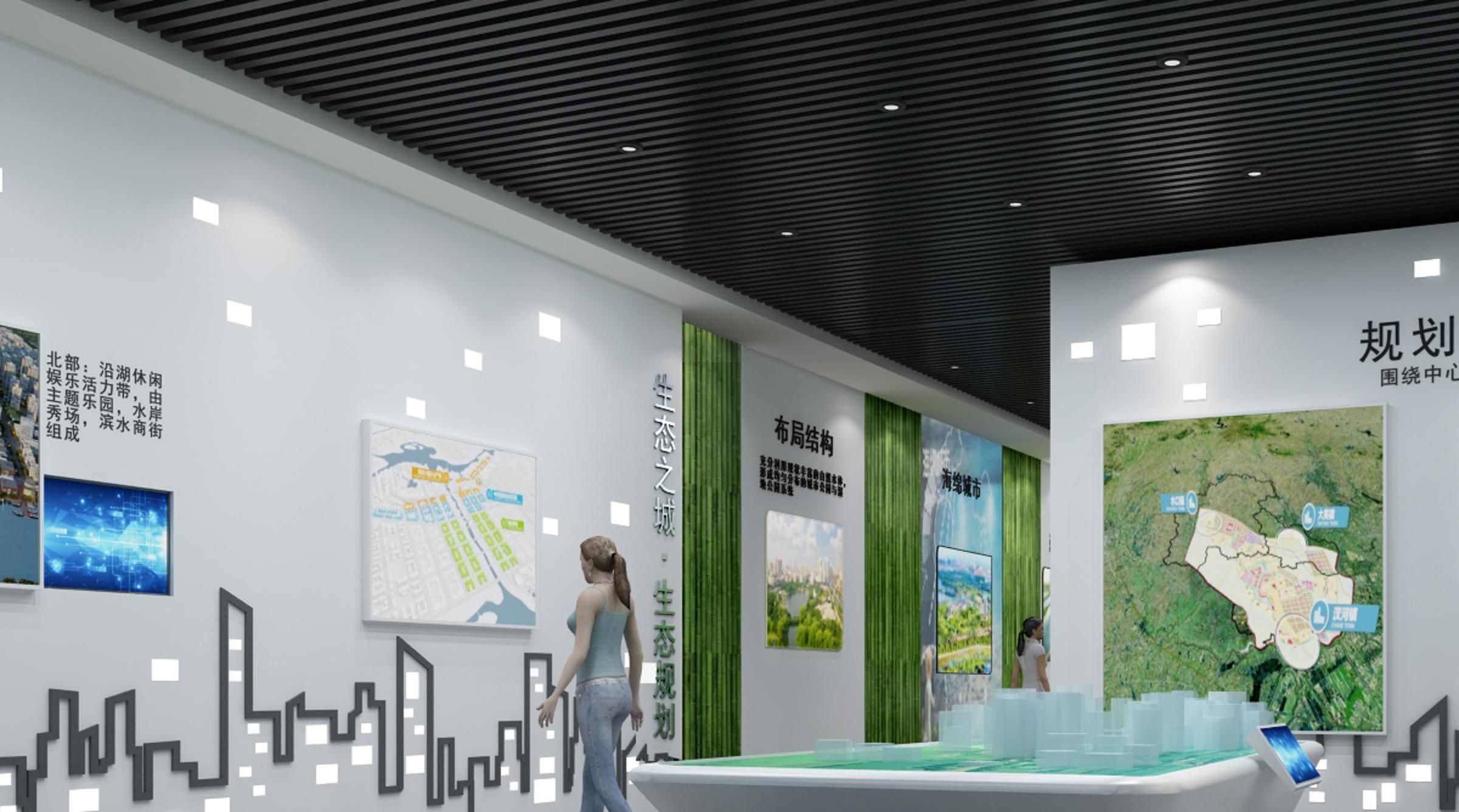 Hall Exhibition Industrial Modern of 3D model_1