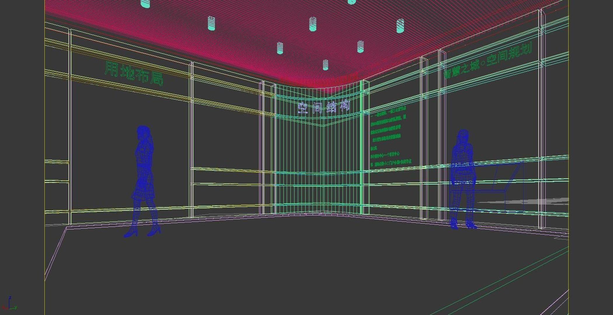 Hall Exhibition Industrial Modern of 3D model_6