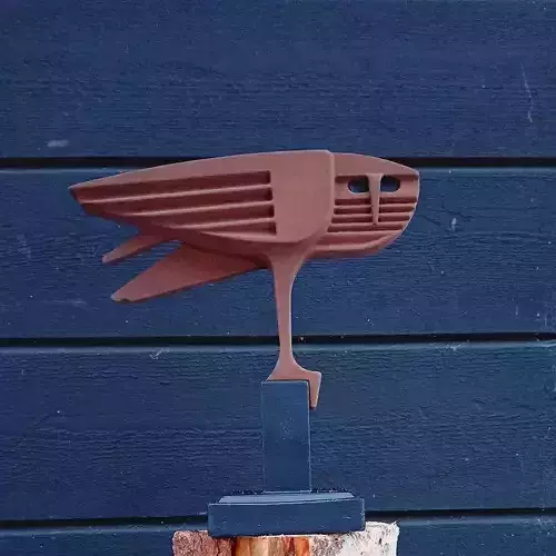 Art deco owl sculpture 