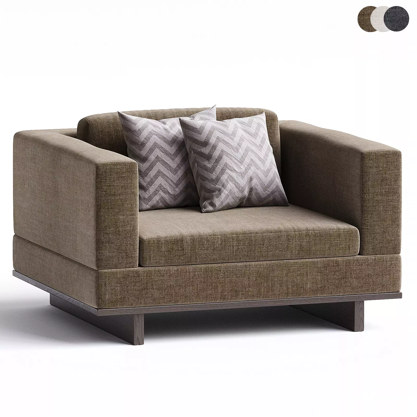 armchair 62 3D model_0
