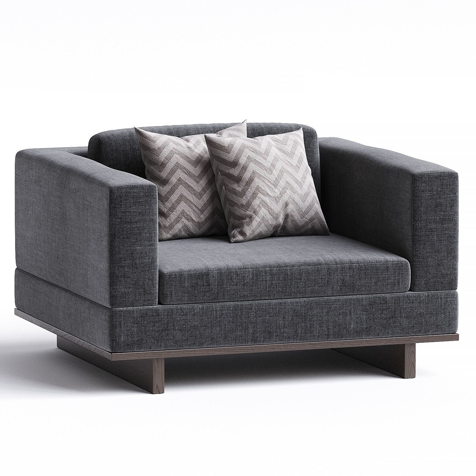 armchair 62 3D model_1