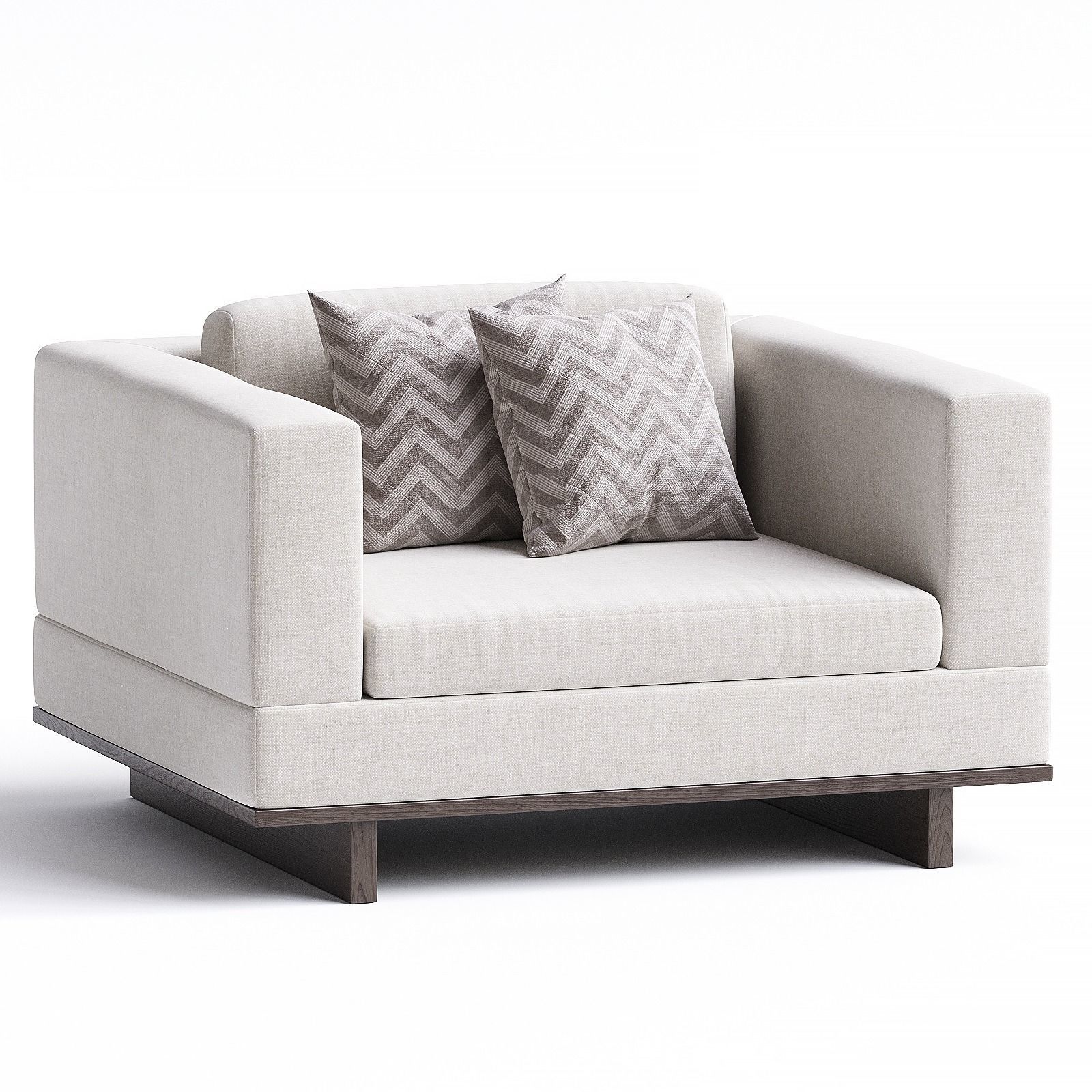 armchair 62 3D model_2