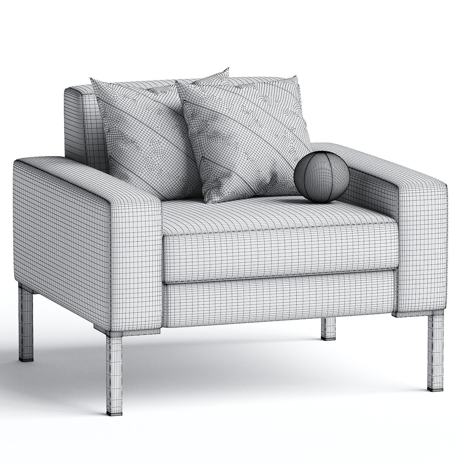 armchair 71 3D model_3