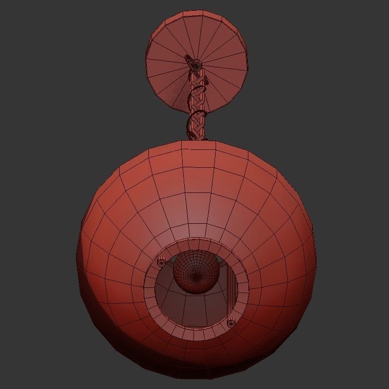 Retro Globe 3D model_2