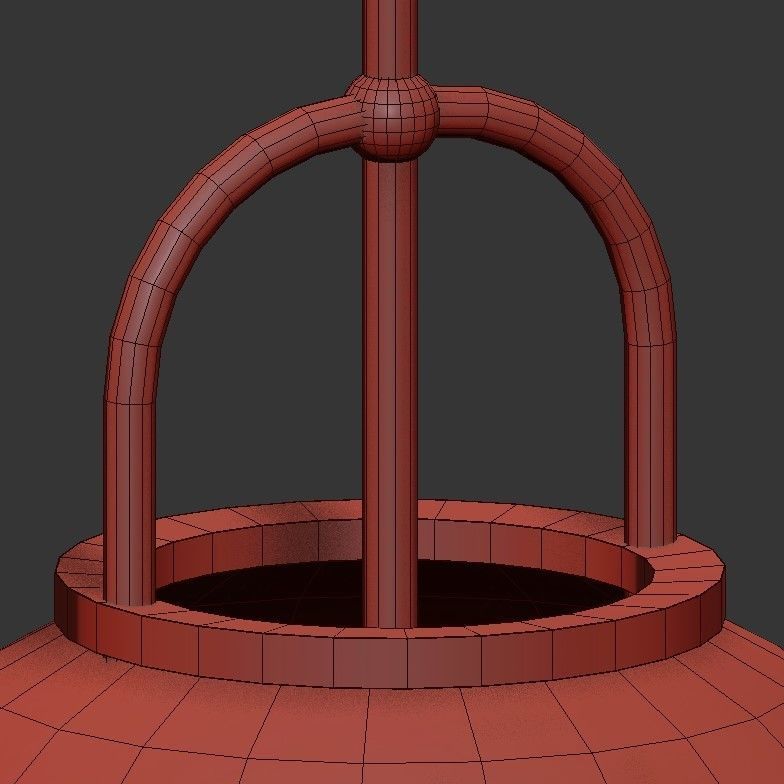 Retro Globe 3D model_3