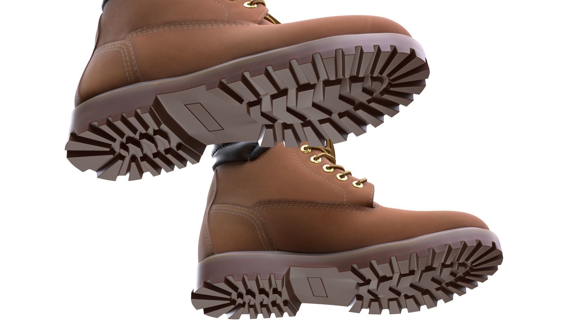 Boots Low-poly 3D model_15