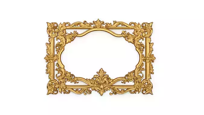 Plaster decorative frame ornament 12