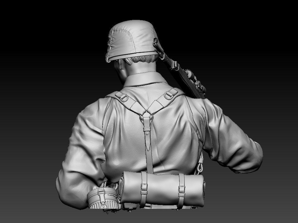 Heinz SS Sturmann Sniper 3D print model_4