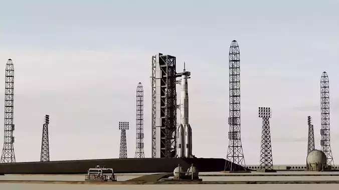 VNSC Rocket Launch Site 3D model