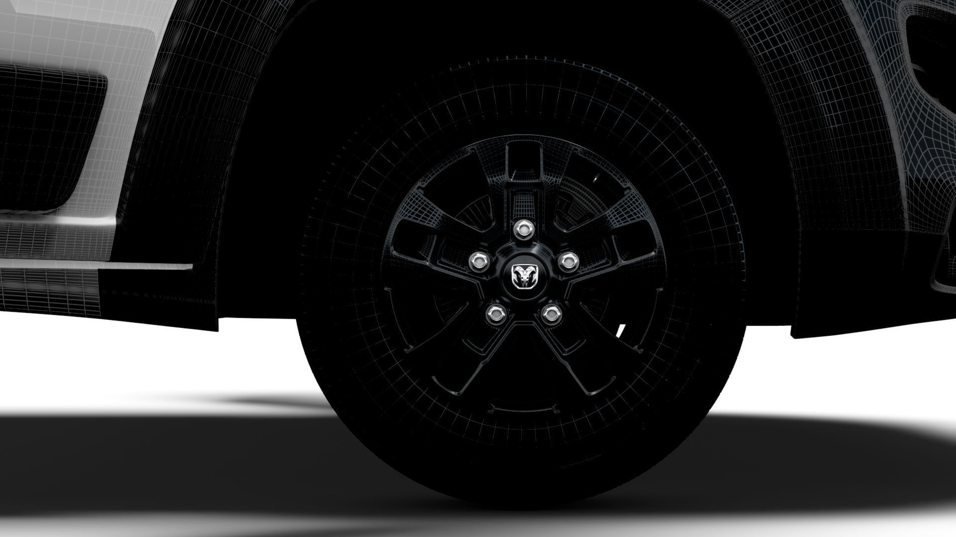 RAM Promaster Van L4H2 HQ Interior 2023 3D model_23